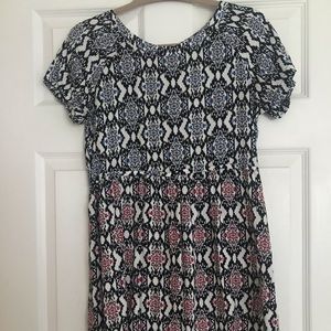 Patterned skater dress
